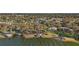 Birds-eye view of lakefront homes and community at 648 Banning Beach Rd, Tavares, FL 32778