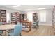 Community library with bookshelves and tables at 4809 Saint Andrews Arc, Leesburg, FL 34748