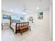 Bedroom with a double bed and ceiling fan at 1559 Lakeshore Dr, Eustis, FL 32726