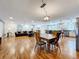 Open kitchen features stainless steel appliances and an island at 1559 Lakeshore Dr, Eustis, FL 32726