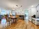 Bright dining area with wood table and chairs at 1559 Lakeshore Dr, Eustis, FL 32726