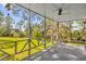 Spacious covered deck with scenic backyard view at 7373 Circle Dr, Lady Lake, FL 32159