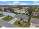 Aerial view showcasing house and neighborhood landscape at 5729 King James Ave, Leesburg, FL 34748