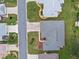 Overhead view of house and driveway at 5729 King James Ave, Leesburg, FL 34748