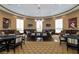 Game room with poker tables and comfortable seating at 518 Narrow View Ln, Groveland, FL 34736