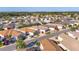 Aerial view showcasing a single-Gathering house in a residential community at 547 Richburg St, The Villages, FL 32162