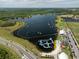 Aerial view of the community's wakeboarding lake at 10156 Ballast Dr, Orlando, FL 32827