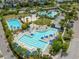 Community pool area with lap pool and leisure pool at 10156 Ballast Dr, Orlando, FL 32827