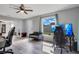 Bright home office featuring two monitors and a comfortable office chair at 2030 Leisure Dr, Winter Haven, FL 33881