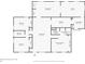 One-story floor plan with 2 bedrooms, 2 bathrooms, office and Gathering room at 2030 Leisure Dr, Winter Haven, FL 33881