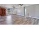 Spacious living room with wood-look flooring at 2030 Leisure Dr, Winter Haven, FL 33881