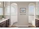 Elegant bathroom with two walk-in showers at 17257 Se 113Th Ave, Summerfield, FL 34491