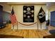 Community room with a veterans' memorial and comfortable seating at 4088 Kingsley St, Clermont, FL 34711