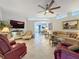 Bright and airy living room with comfortable seating at 4088 Kingsley St, Clermont, FL 34711
