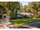 Single-story home with landscaped yard and driveway at 3064 Windham Dr, Eustis, FL 32726
