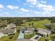 Aerial view showing a mobile home's location in a community at 25504 Belle Alliance, Leesburg, FL 34748