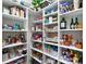 Well-organized pantry with ample shelving for food storage at 5096 Greens Dr, Lady Lake, FL 32159