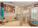 Spa-like bathroom featuring a soaking tub and a walk-in shower at 13412 Fox Glove St, Winter Garden, FL 34787