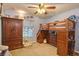 Cozy bedroom with built-in bunk beds and a large closet at 13412 Fox Glove St, Winter Garden, FL 34787