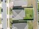 Aerial view showcasing the house and its lot at 2298 Raven Ridge Rd, Minneola, FL 34715