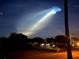 Night-time aerial view showing house and SpaceX Falcon 9 launch at 3509 Indian Trl, Eustis, FL 32726