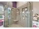Walk-in shower with glass enclosure and built-in seat at 3721 Plantation Blvd, Leesburg, FL 34748