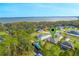 Aerial view of home, showcasing waterfront location and neighborhood at 34932 Golden Tree Dr, Leesburg, FL 34788