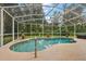 Inviting screened-in pool with a large patio area at 1720 Park Forest Blvd, Mount Dora, FL 32757