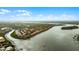 Wide aerial view of waterfront community at 450 Bouchelle Dr # 301, New Smyrna Beach, FL 32169