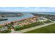 Aerial view of large waterfront community at 450 Bouchelle Dr # 301, New Smyrna Beach, FL 32169