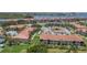 Aerial view of a community with waterfront access and resort-style amenities at 450 Bouchelle Dr # 301, New Smyrna Beach, FL 32169