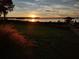 Sunset view over calm lake from grassy backyard at 6118 Dora Dr, Mount Dora, FL 32757