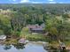 Impressive estate on the lake with a private dock and lush landscaping at 6118 Dora Dr, Mount Dora, FL 32757