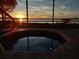 Octagonal hot tub with sunset view at 6118 Dora Dr, Mount Dora, FL 32757