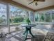 Screened porch overlooking backyard at 8288 Se 177Th Winterthur Loop, The Villages, FL 32162