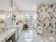 Spa-like bathroom with marble finishes and double vanity at 39851 & 39855 Darlington Ave, Lady Lake, FL 32159