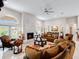 Bright living room featuring a marble fireplace and comfortable seating at 39851 & 39855 Darlington Ave, Lady Lake, FL 32159
