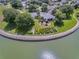 Aerial view of Royal Harbor community, showcasing waterfront homes and landscaping at 5480 Bounty Cir, Tavares, FL 32778