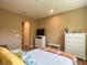 Bedroom with a double bed and built-in dresser at 1010 Nantucket Sound, Mount Dora, FL 32757