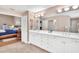 Bathroom with double vanity and lots of cabinet space at 39509 Harbor Hills Blvd, Lady Lake, FL 32159