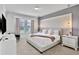 Main bedroom with plush bed, large windows and modern decor at 1603 Lima Ave, Kissimmee, FL 34747