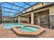 Relaxing screened-in pool and spa area at 1603 Lima Ave, Kissimmee, FL 34747