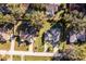 Aerial view of a single Gathering home with a large backyard at 33516 Overton Dr, Leesburg, FL 34788