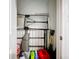 Small storage room with various items, including a mattress at 405 Amola Way, Howey In The Hills, FL 34737