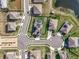 Bird's-eye view of the home and community, highlighting its desirable location at 405 Amola Way, Howey In The Hills, FL 34737