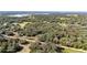 Aerial view showing a large lot with road access and mature trees at 9442 Cr 674, Bushnell, FL 33513