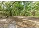 Wooded backyard with a dog kennel at 9442 Cr 674, Bushnell, FL 33513