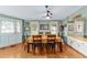 Inviting dining room featuring a square table and six chairs at 1609 Doral Cir, The Villages, FL 32159