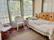 Relaxing sunroom featuring a daybed and comfortable seating at 5006 El Destino Dr, Leesburg, FL 34748