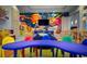 Bright and cheerful ' playroom with colorful furniture and murals at 8844 Cruden Bay Ct, Davenport, FL 33896